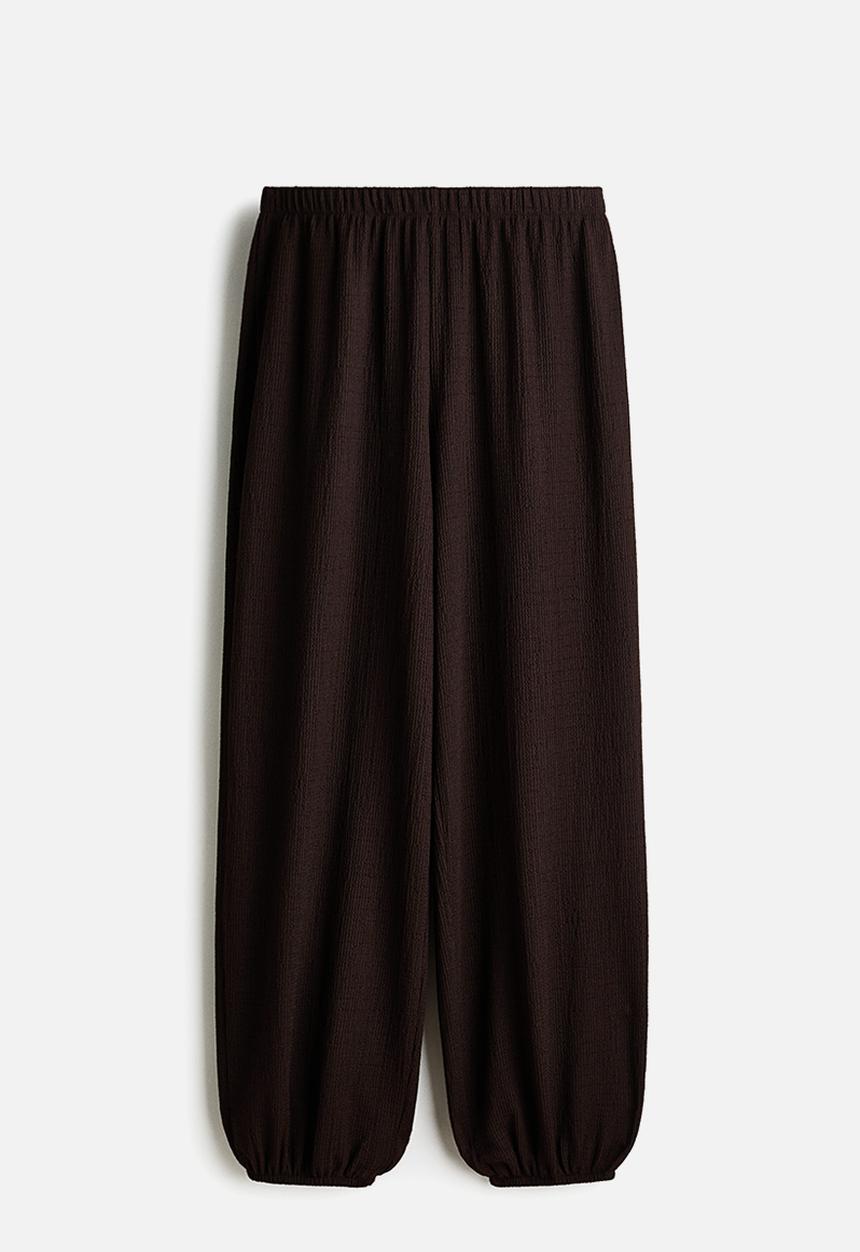 H&M - Balloon trousers - dark brown