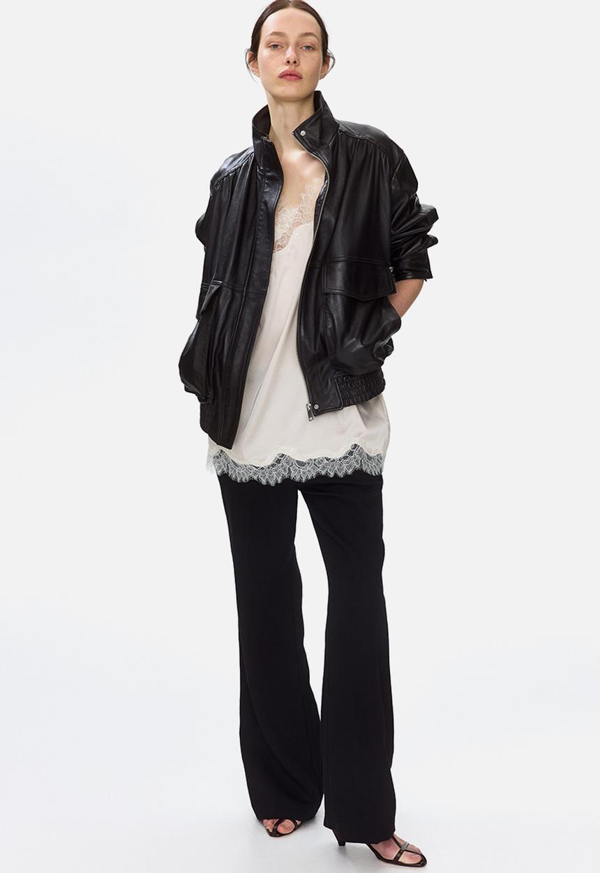 H&M - Bootcut tailored trousers - black