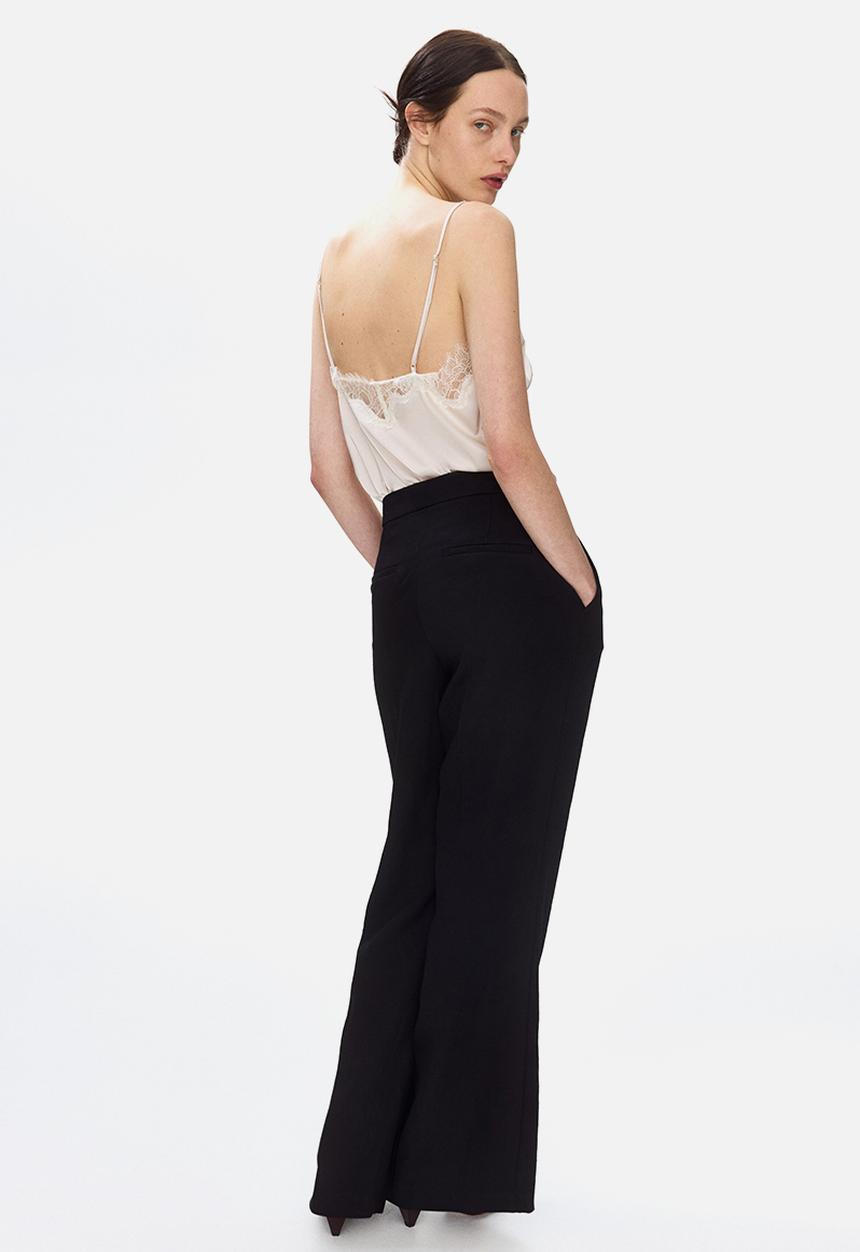 H&M - Bootcut tailored trousers - black