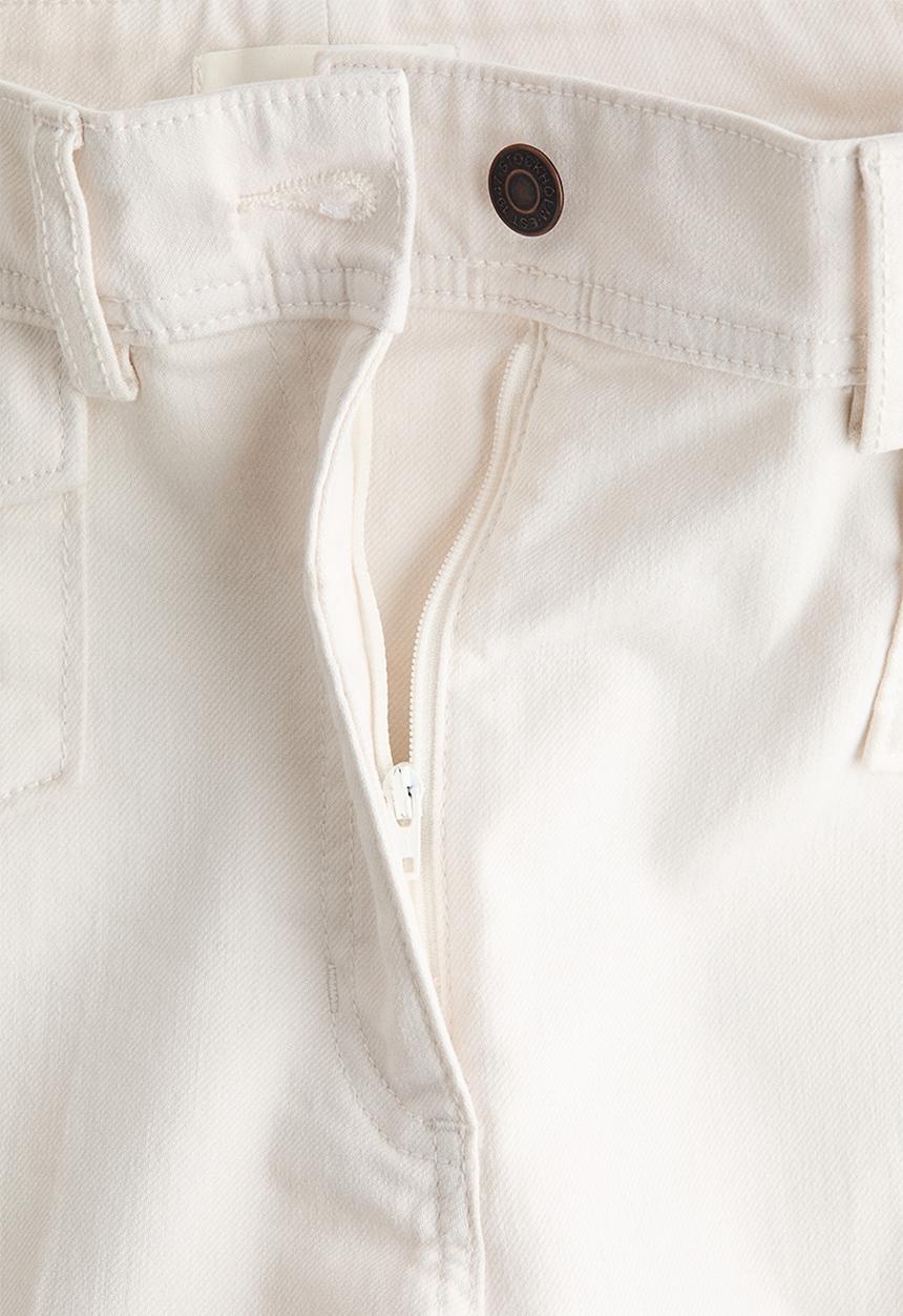 H&M - Flared ankle-length trousers - white
