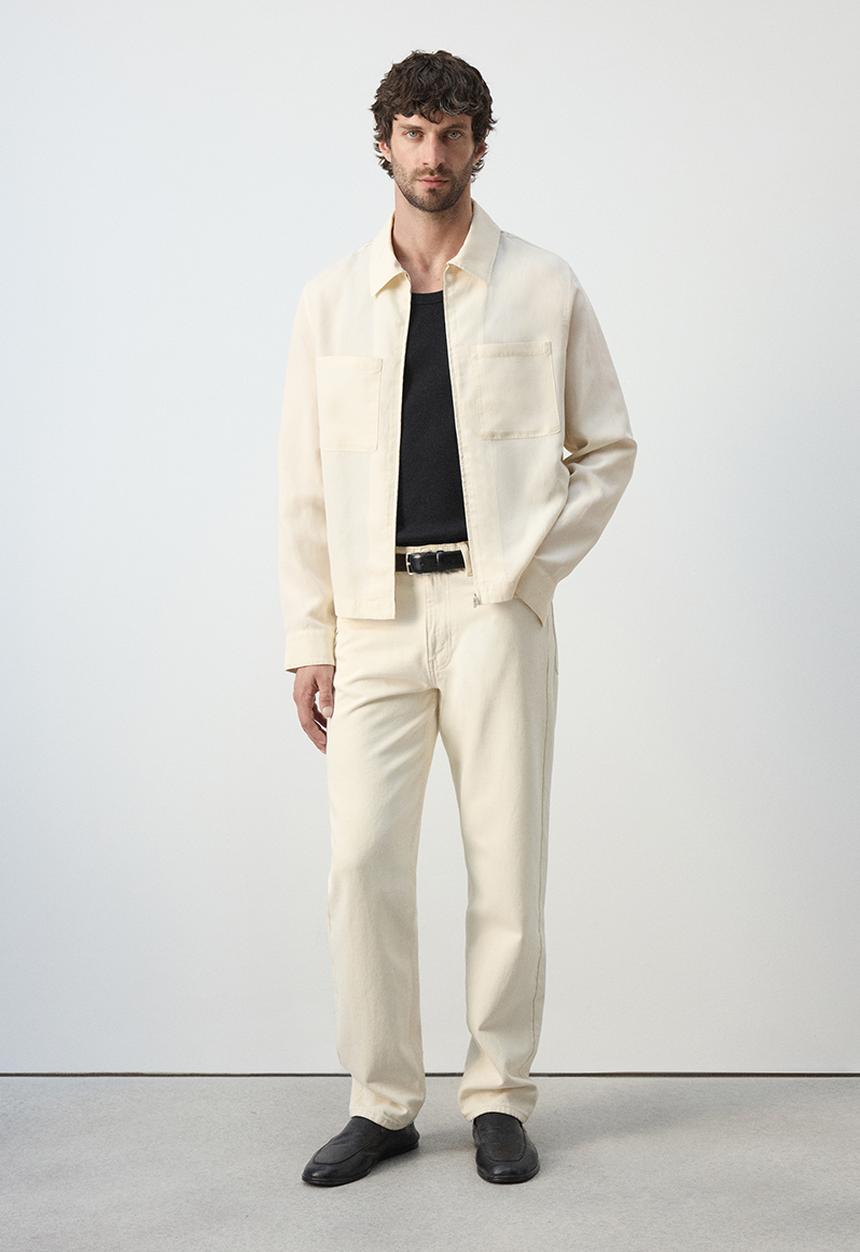 MANGO - Jacket Raven - Offwhite