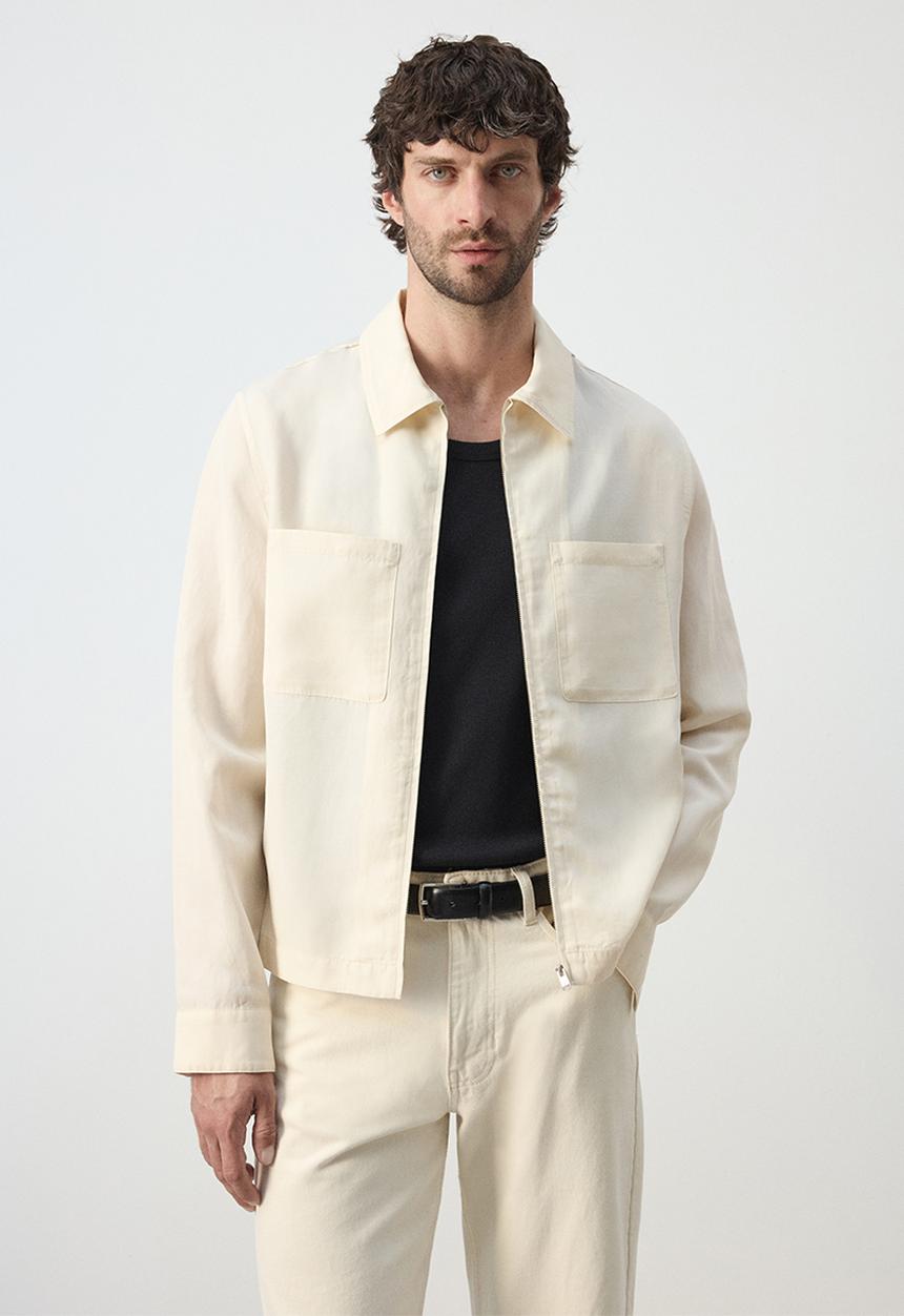 MANGO - Jacket Raven - Offwhite
