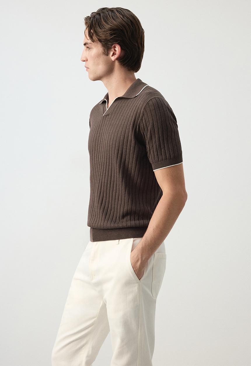 MANGO - Poloshirt Orion - Brown