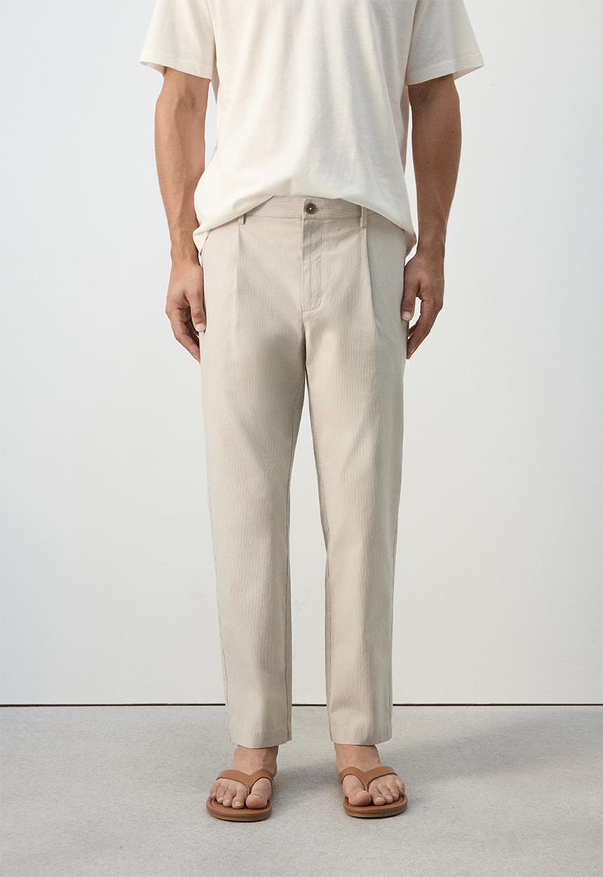 MANGO - Trousers Jon - Camel