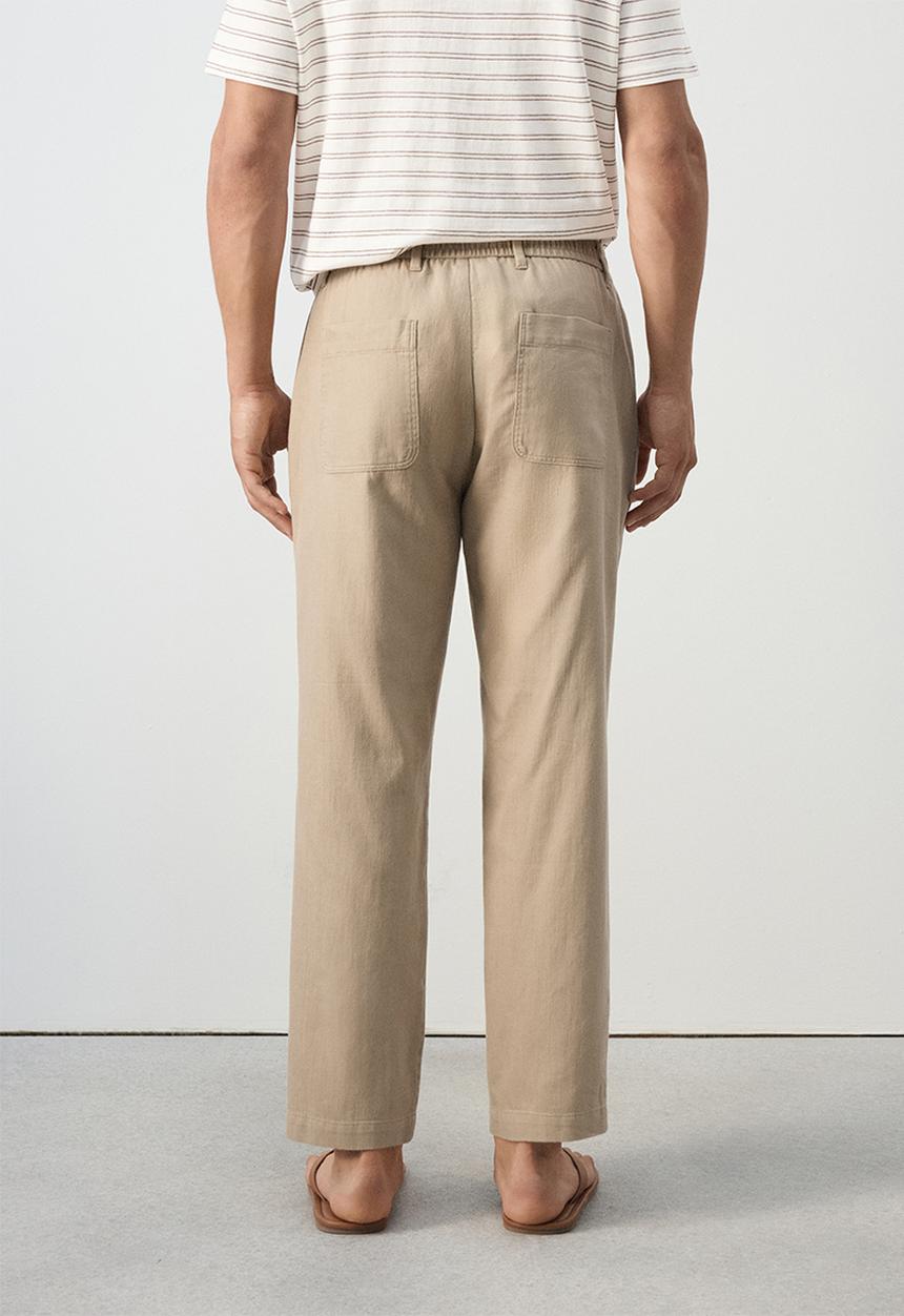 MANGO - Trousers Onix - Beige