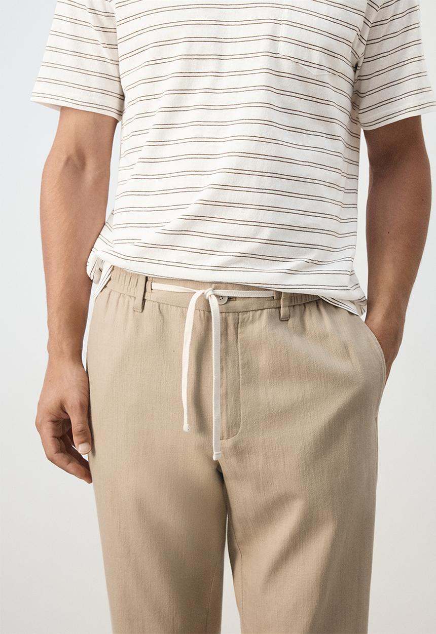 MANGO - Trousers Onix - Beige