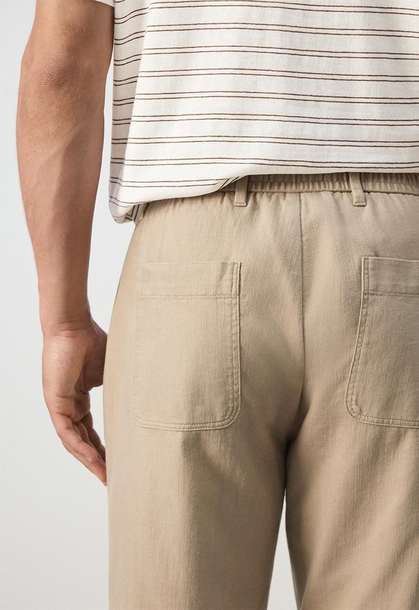 MANGO - Trousers Onix - Beige