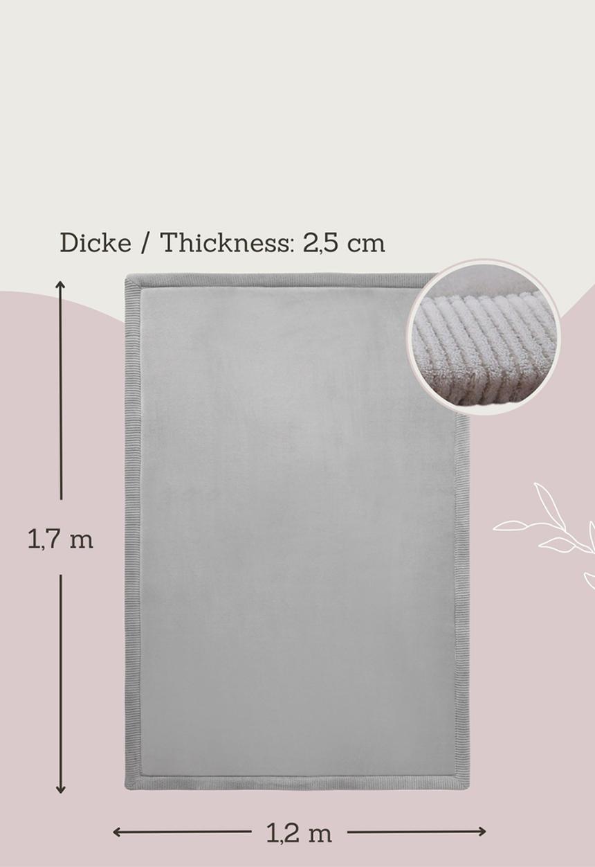 Hakuna Matte - CloudSoft Play Mat Carpet  -  Mid Grey