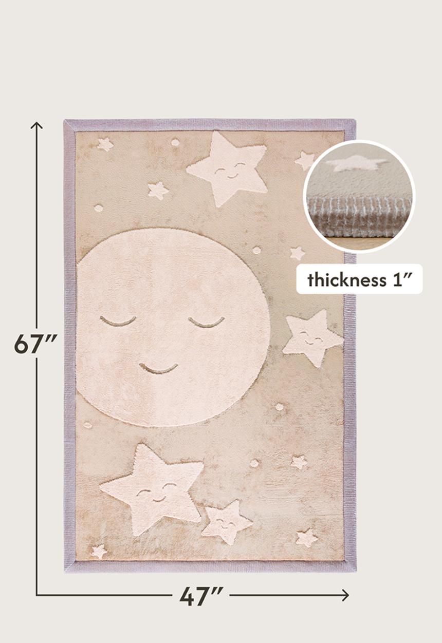 Hakuna Matte - CloudSoftRise Play Mat 3D Carpet  -  Moon & Stars