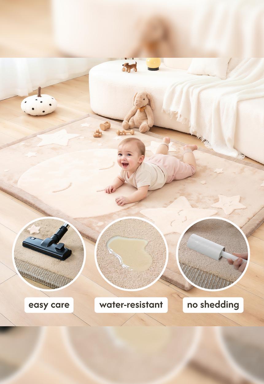 Hakuna Matte - CloudSoftRise Play Mat 3D Carpet  -  Moon & Stars
