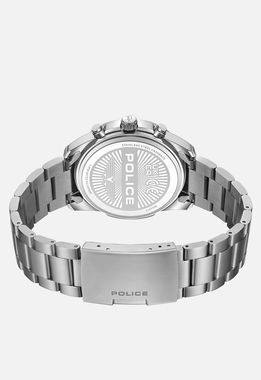 Police - Steel Case Blue Dial Stainless Steel Strap - Blue & Silver