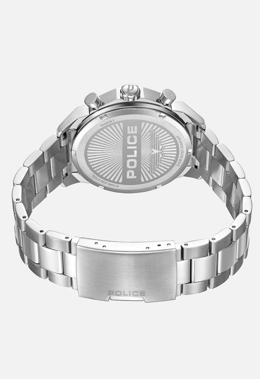 Police - Steel Case Blue Dial Steel Bracelet Strap - Blue & Silver