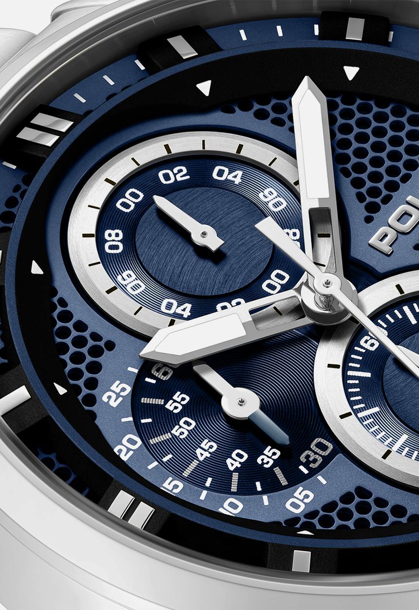 Police - Steel Case Blue Dial Steel Bracelet Strap - Blue & Silver