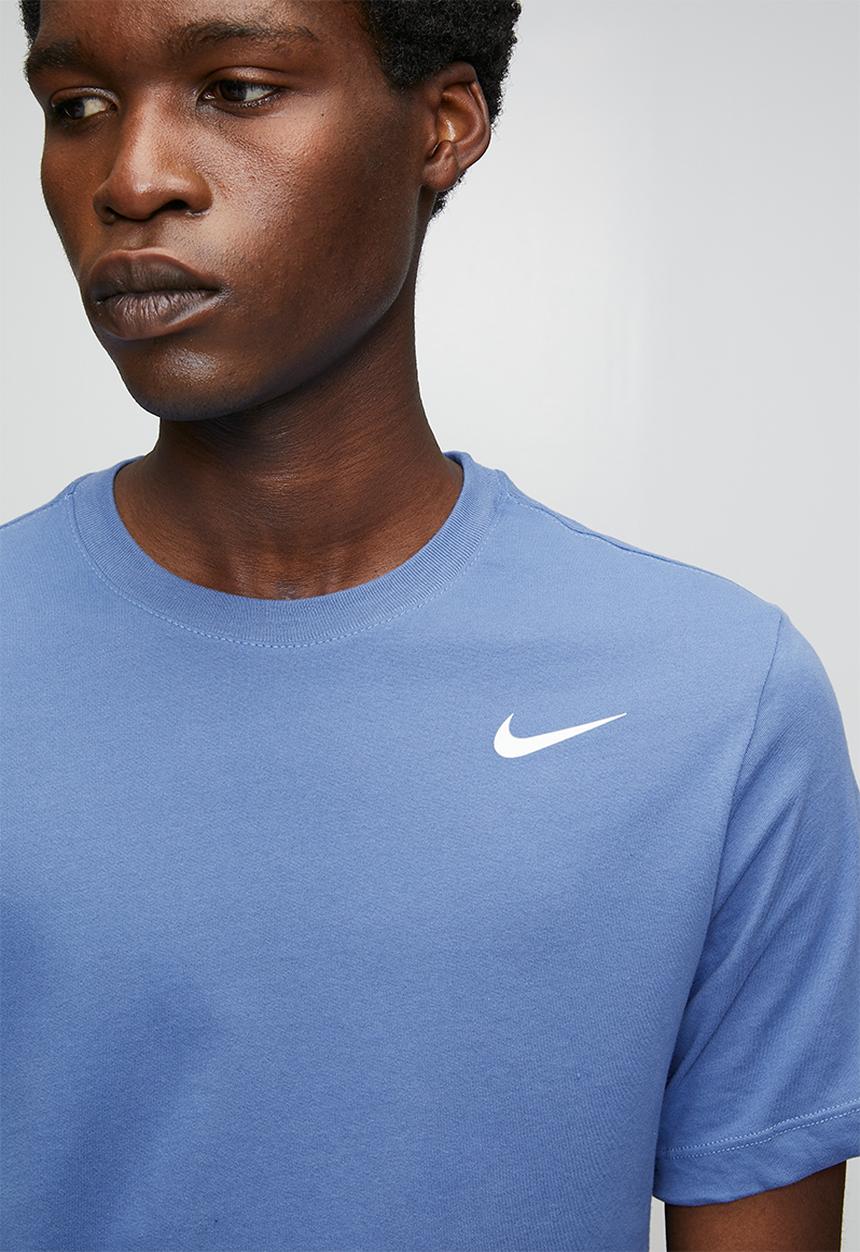 Nike -  Dri-FIT  Fitness/Training T-Shirt - Indigo Storm/White