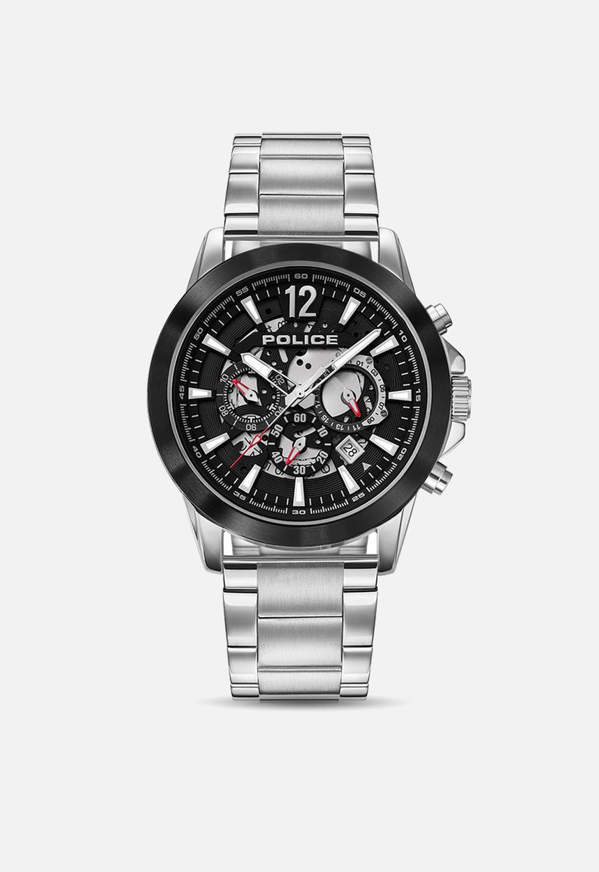 Police - Steel Case Dial Steel Strap - Black & Silver