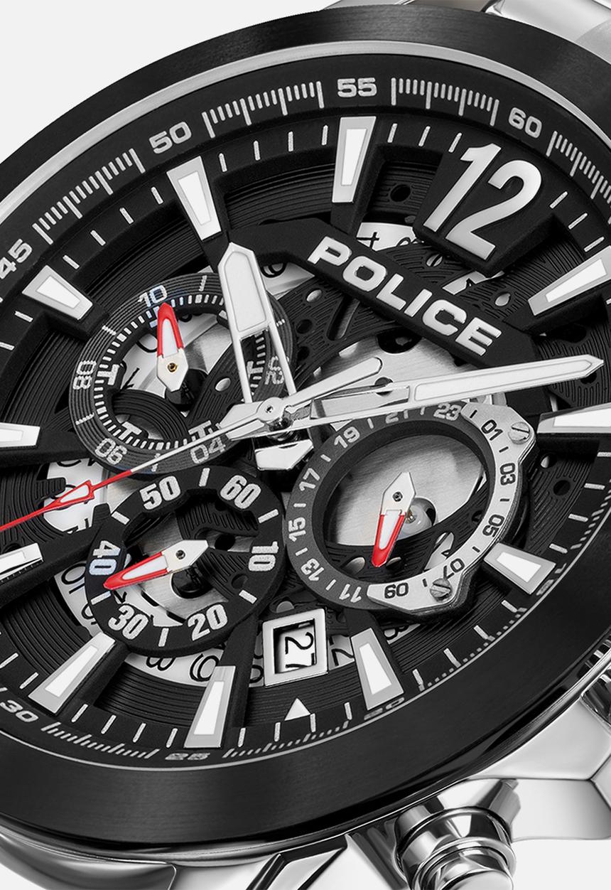 Police - Steel Case Dial Steel Strap - Black & Silver
