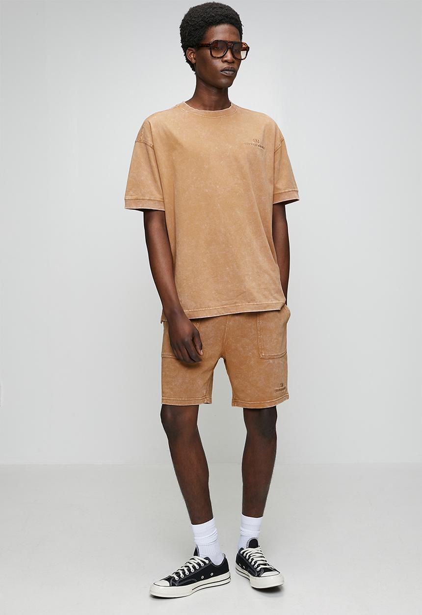 Steve Madden -  Carl Crew Neck T-Shirt - Neutral