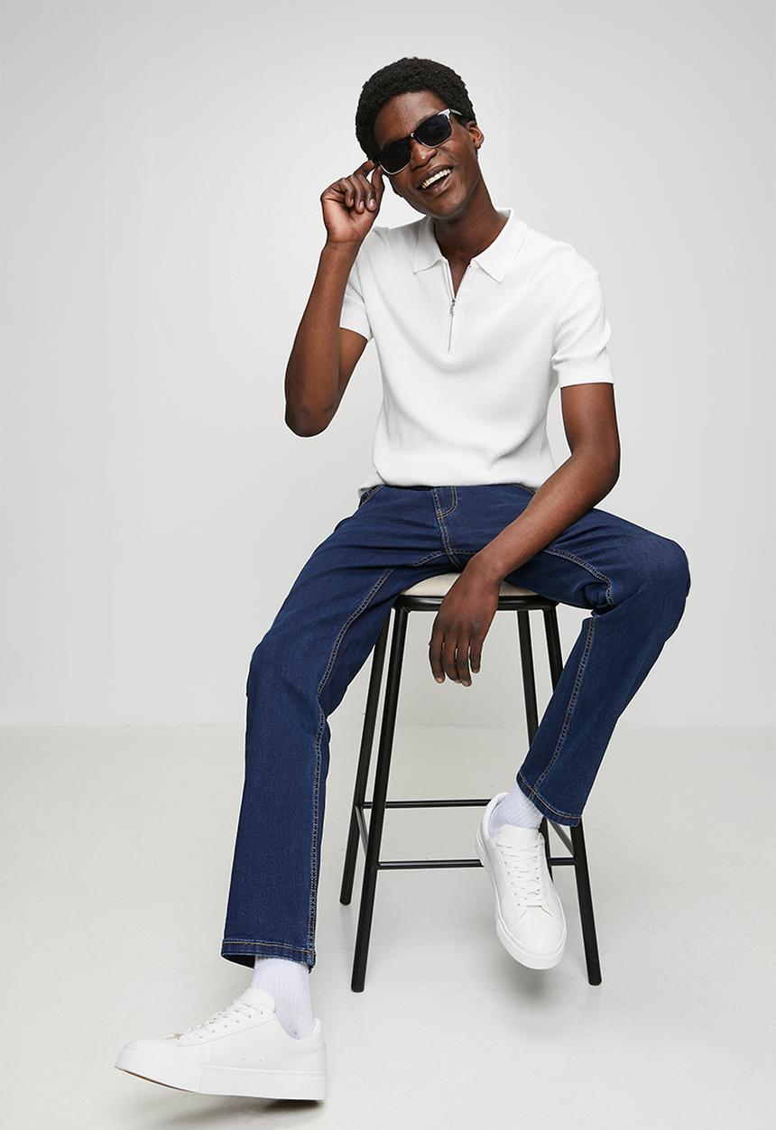 POLO - Mens Simon straight leg jean - blue