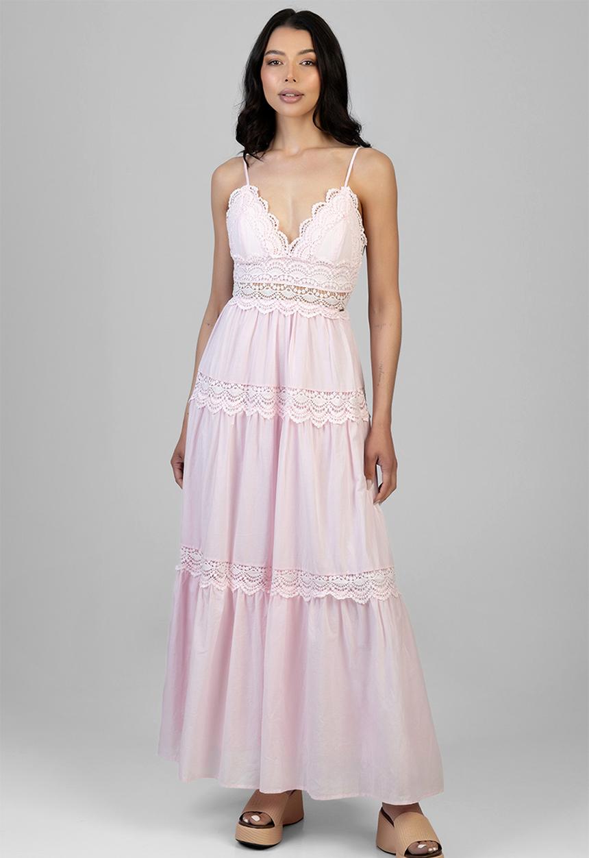 SISSY BOY - Aurelia Tiered Maxi Dress - Baby Pink
