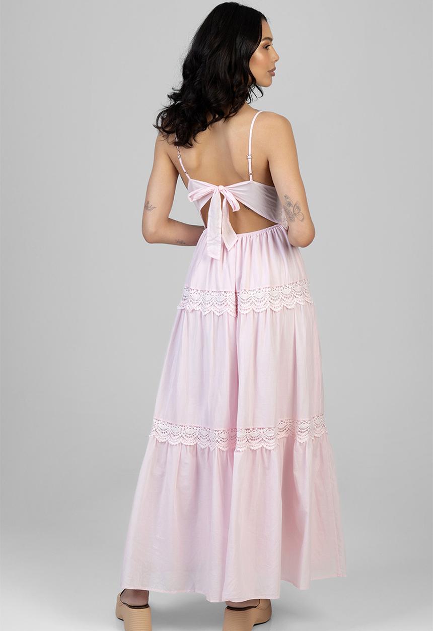 SISSY BOY - Aurelia Tiered Maxi Dress - Baby Pink