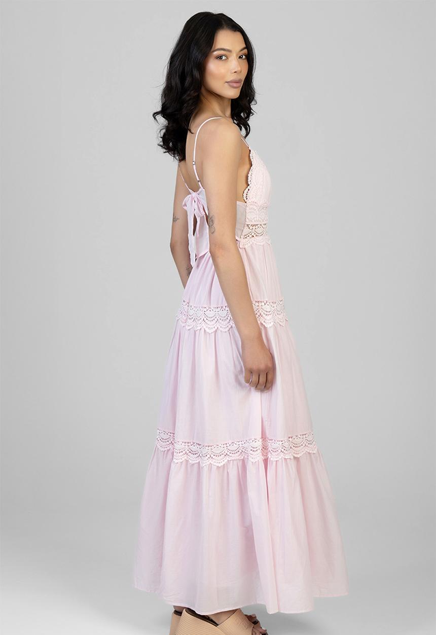 SISSY BOY - Aurelia Tiered Maxi Dress - Baby Pink