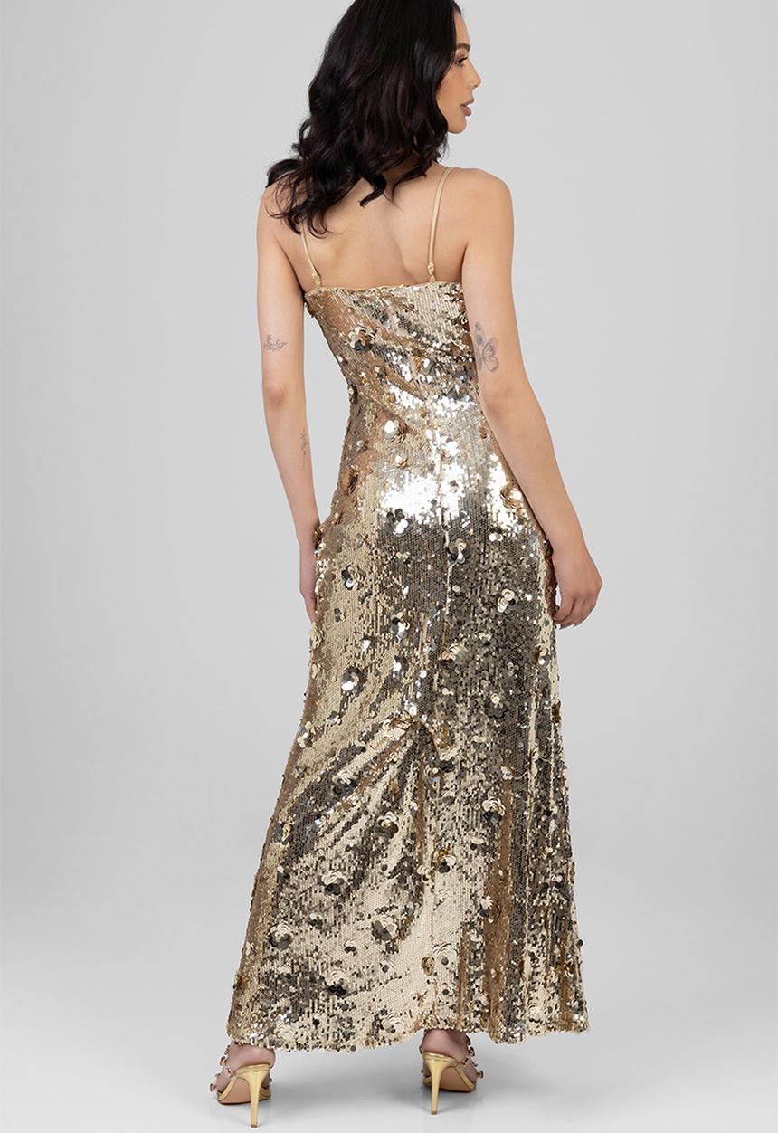 SISSY BOY - Golden Goddess Maxi Dress - Gold