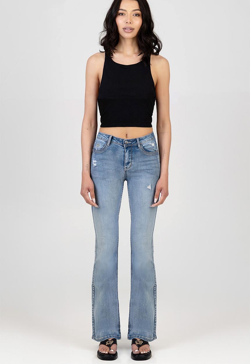 SISSY BOY - Alyssa Bootleg Jeans - Medium Vintage