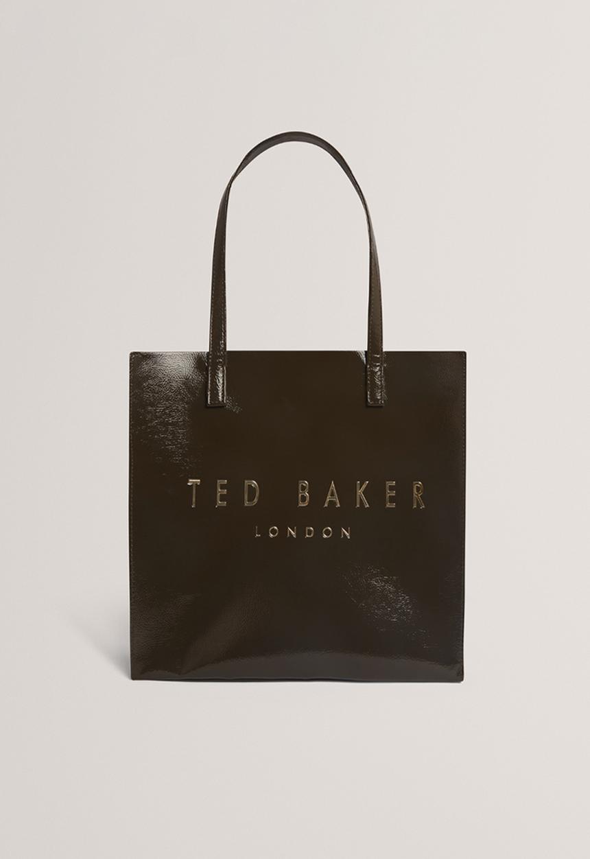 Ted Baker - Crinkon Crinkle Large Icon Bag - Mid-Grey
