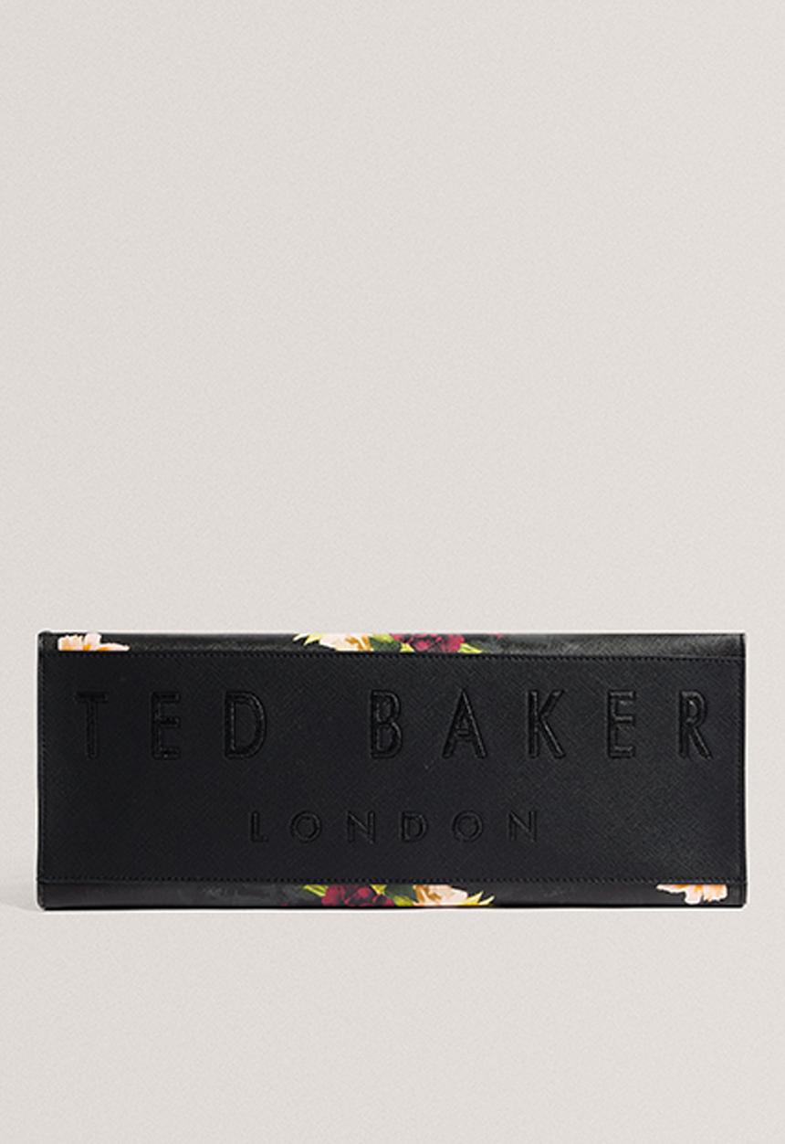 Ted Baker - Opicon: Floral Printed Large Icon - Black