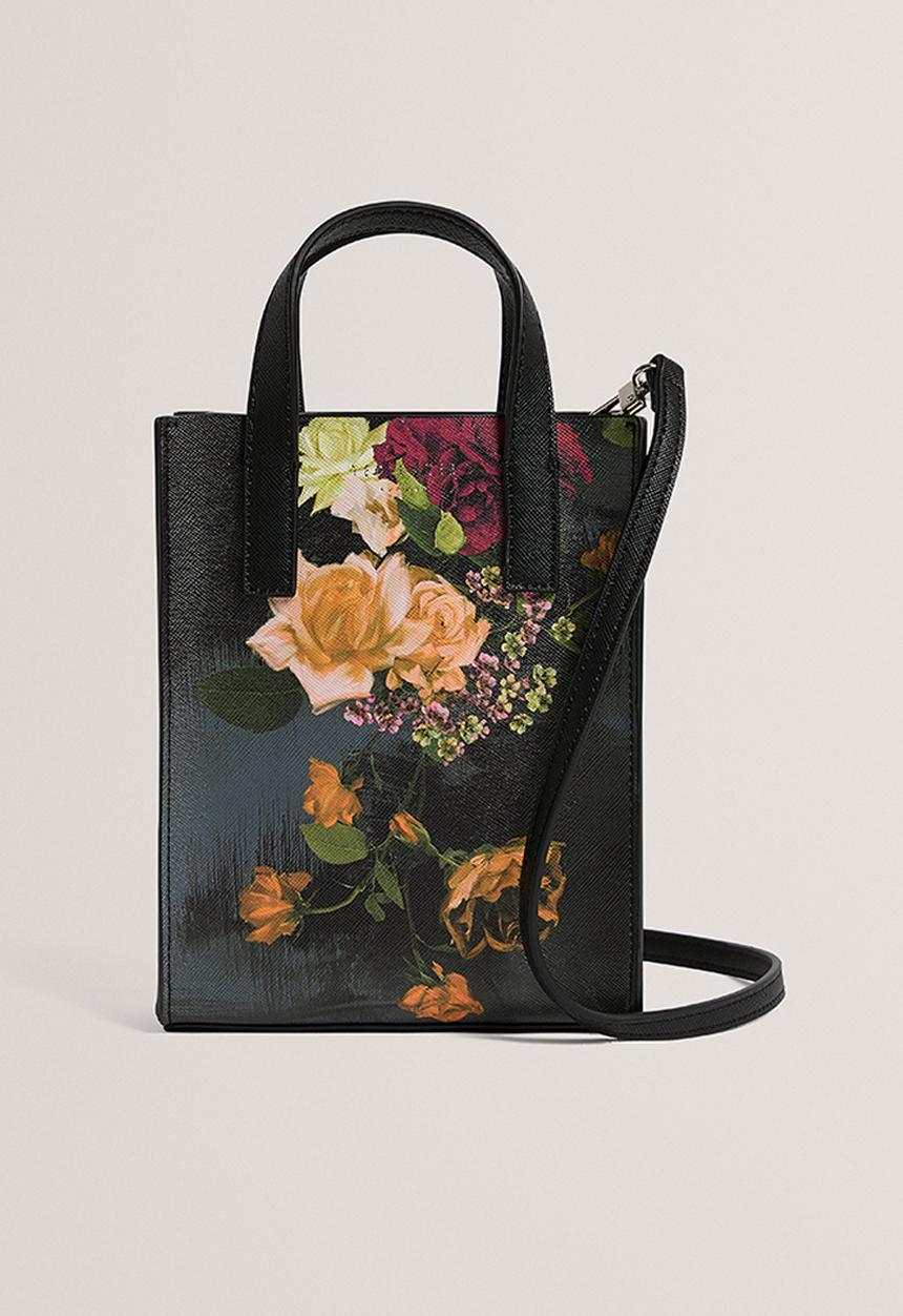 Ted Baker - Vecon: Floral Printed Mini Icon - Black