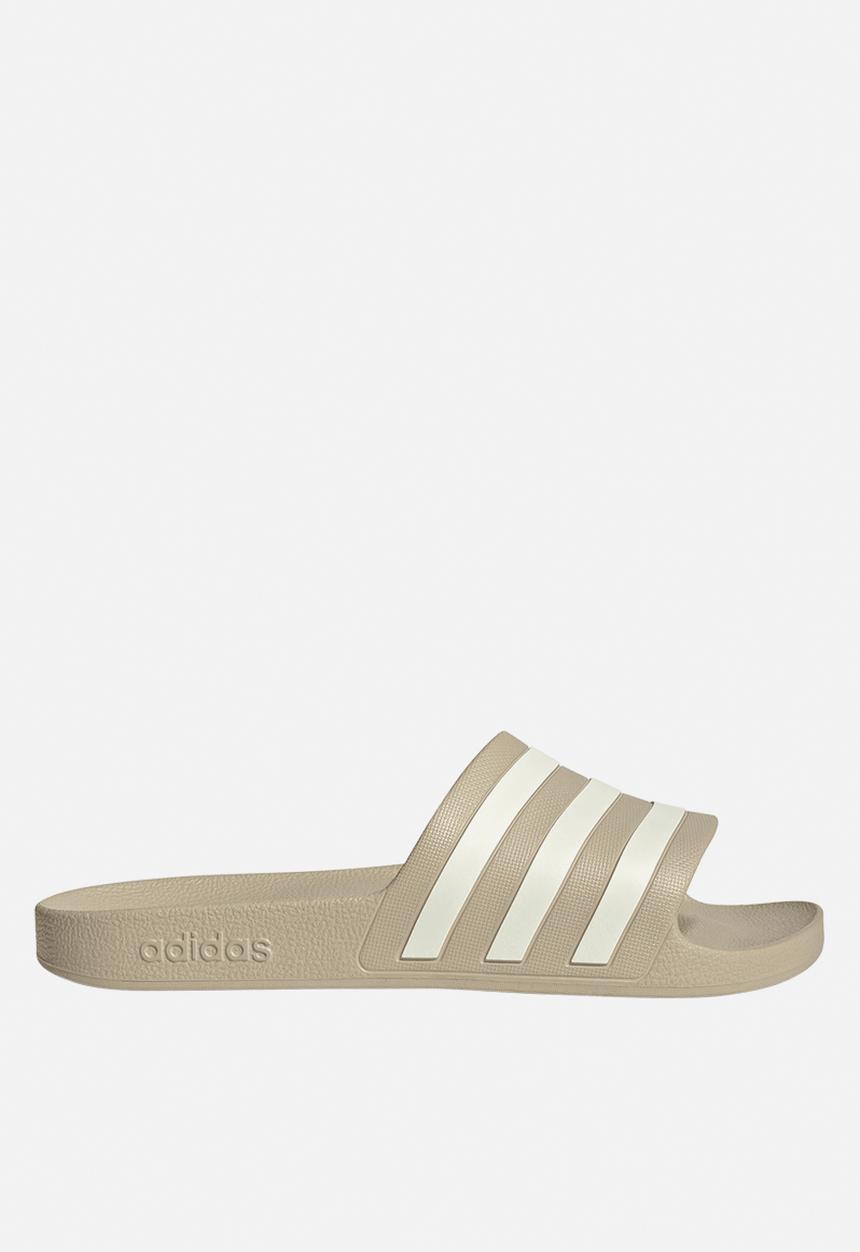 adidas Originals - Adilette Aqua - Khaki Three/Off White/Off White