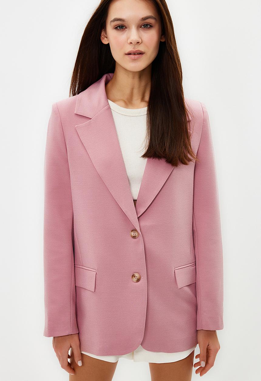 Trendyol - Limited Edition Regular Lined Blazer - Pink