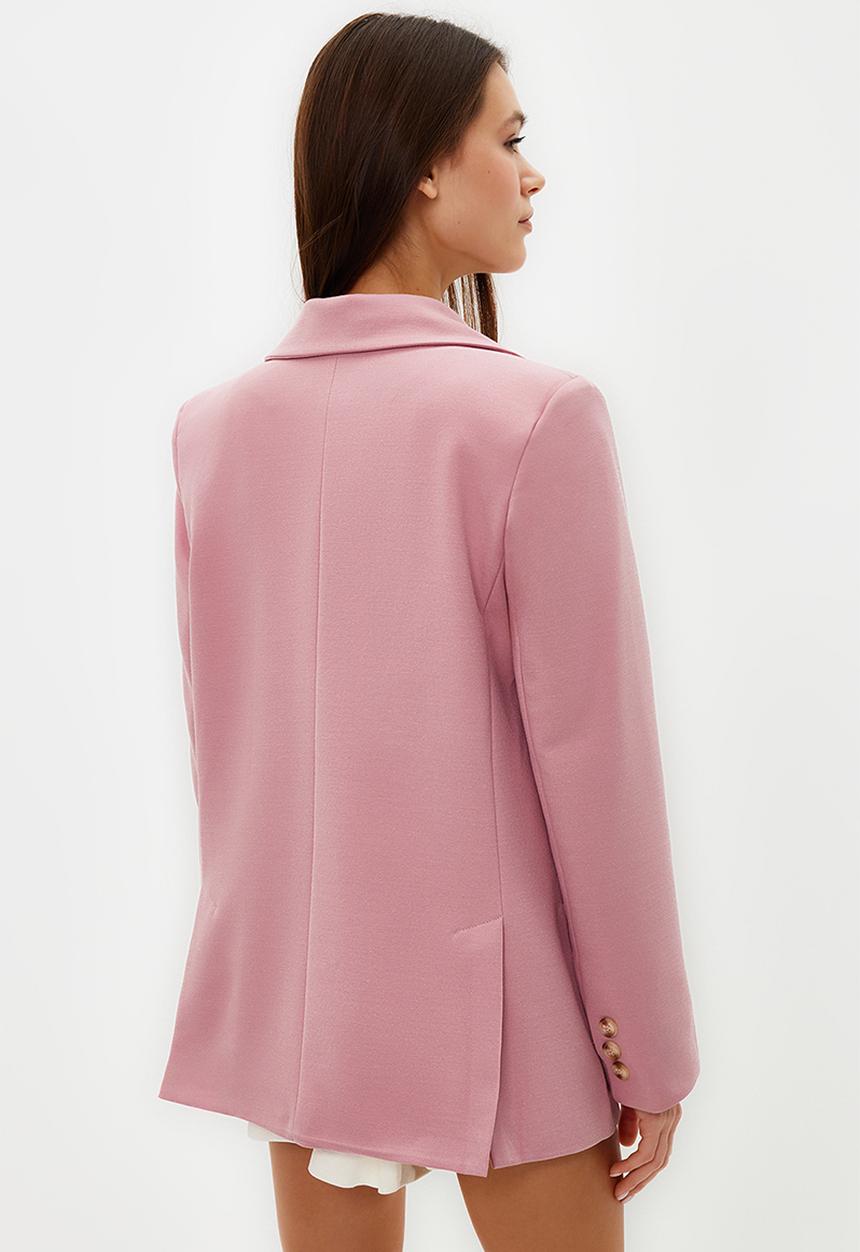 Trendyol - Limited Edition Regular Lined Blazer - Pink