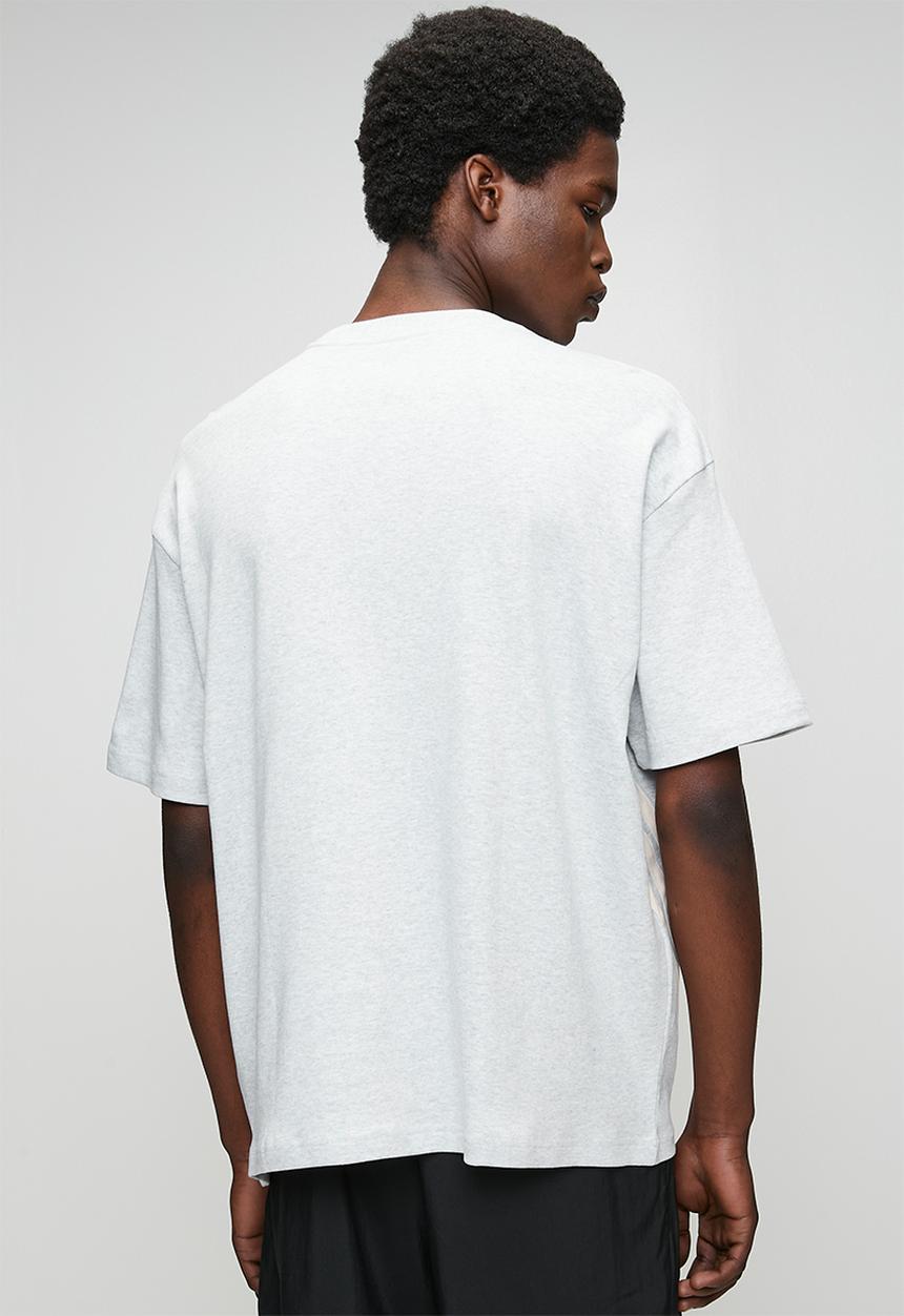 adidas Performance - FI 3-Stripe Tee - light grey heather/ecru tint