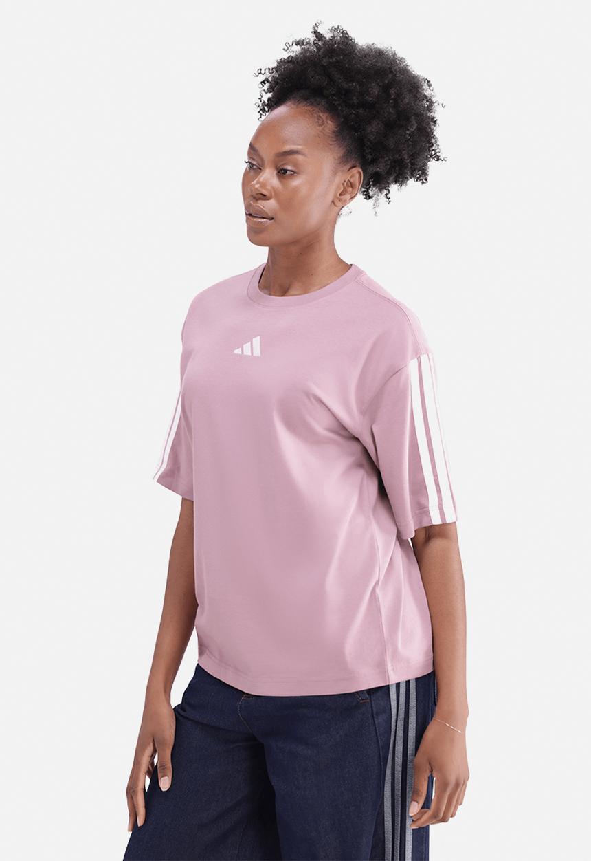adidas Performance - W 3S Sj Bf T - Magic Mauve / White
