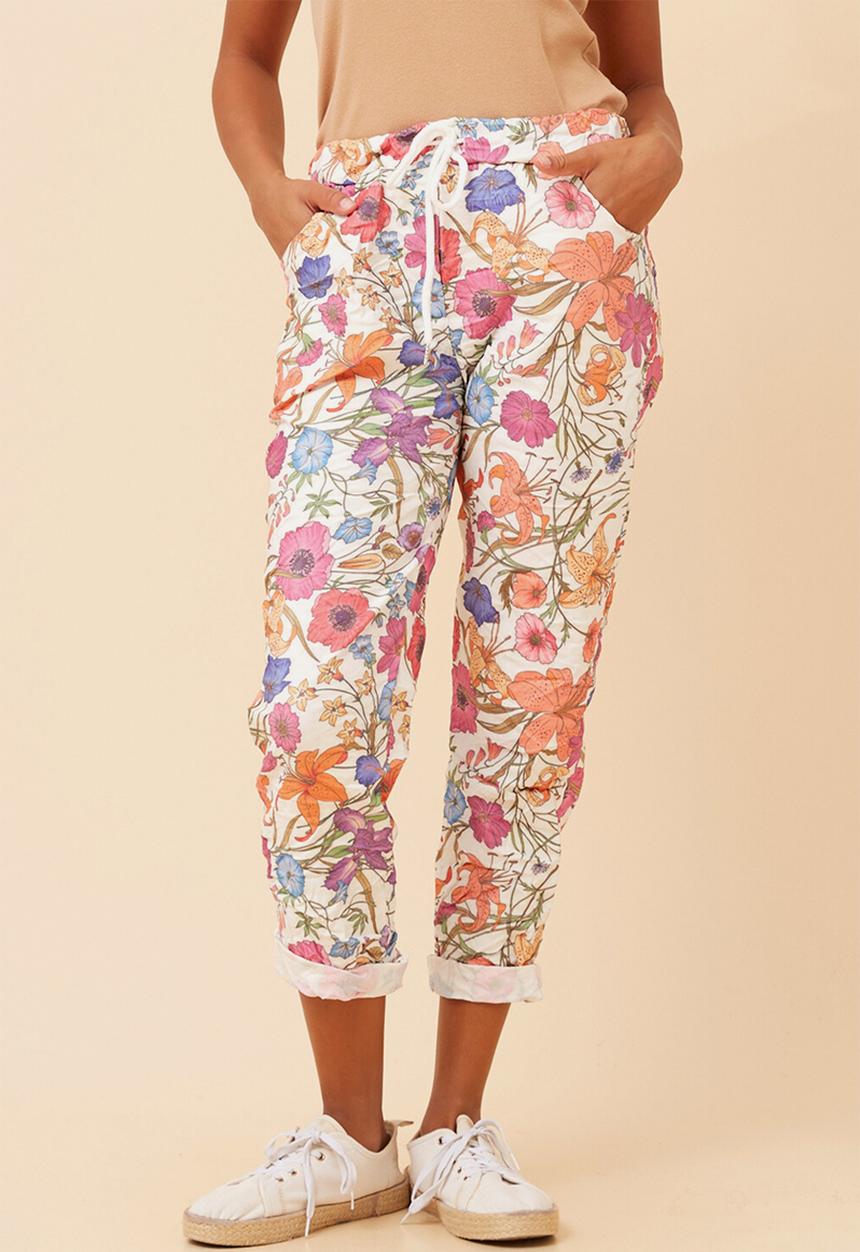 Stella Morgan - Pull On Printed Jogger With Creasing - Multi