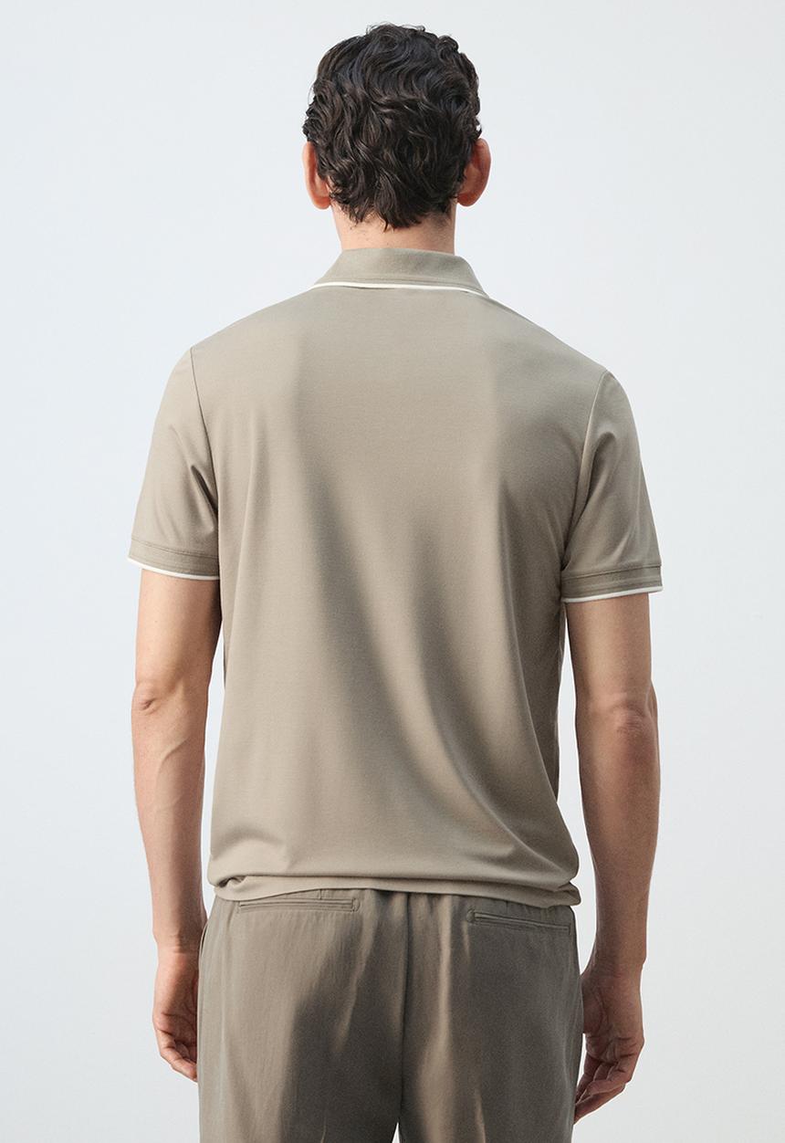MANGO - Poloshirt Carlev - Light Beige