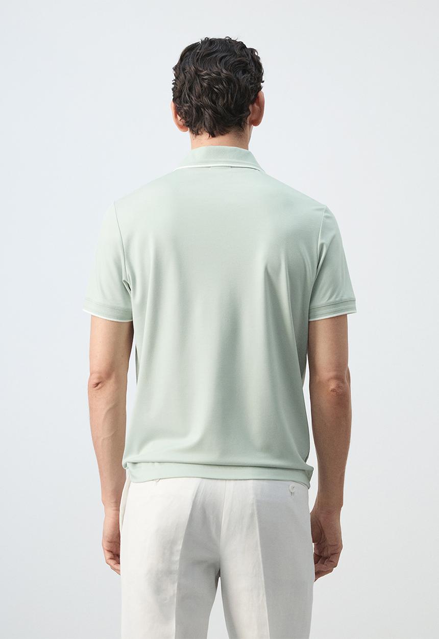 MANGO - Poloshirt Carlev - Pastel Green