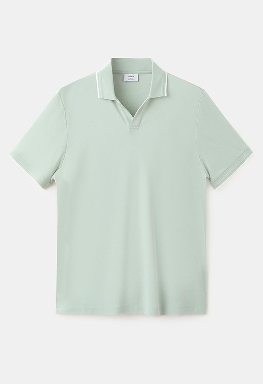 MANGO - Poloshirt Carlev - Pastel Green