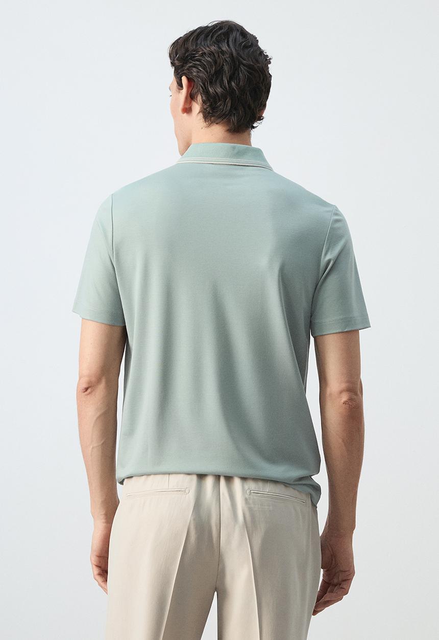 MANGO - Poloshirt Carleb - Bright Green