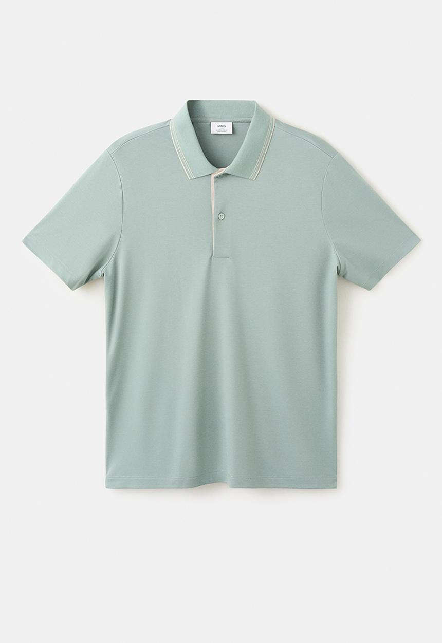 MANGO - Poloshirt Carleb - Bright Green