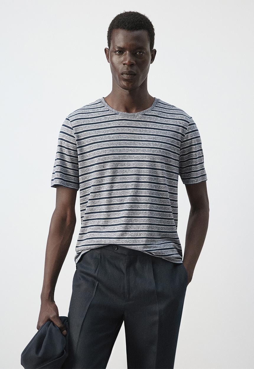 MANGO - T-Shirt Limar - Navy