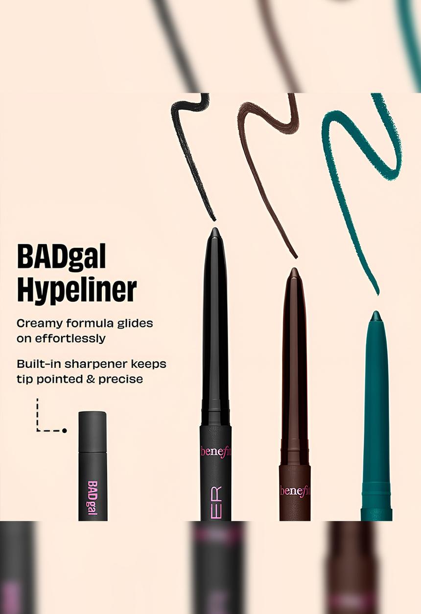 Benefit Cosmetics - BADgal HYPELINER Eyeliner - Midnight Brown