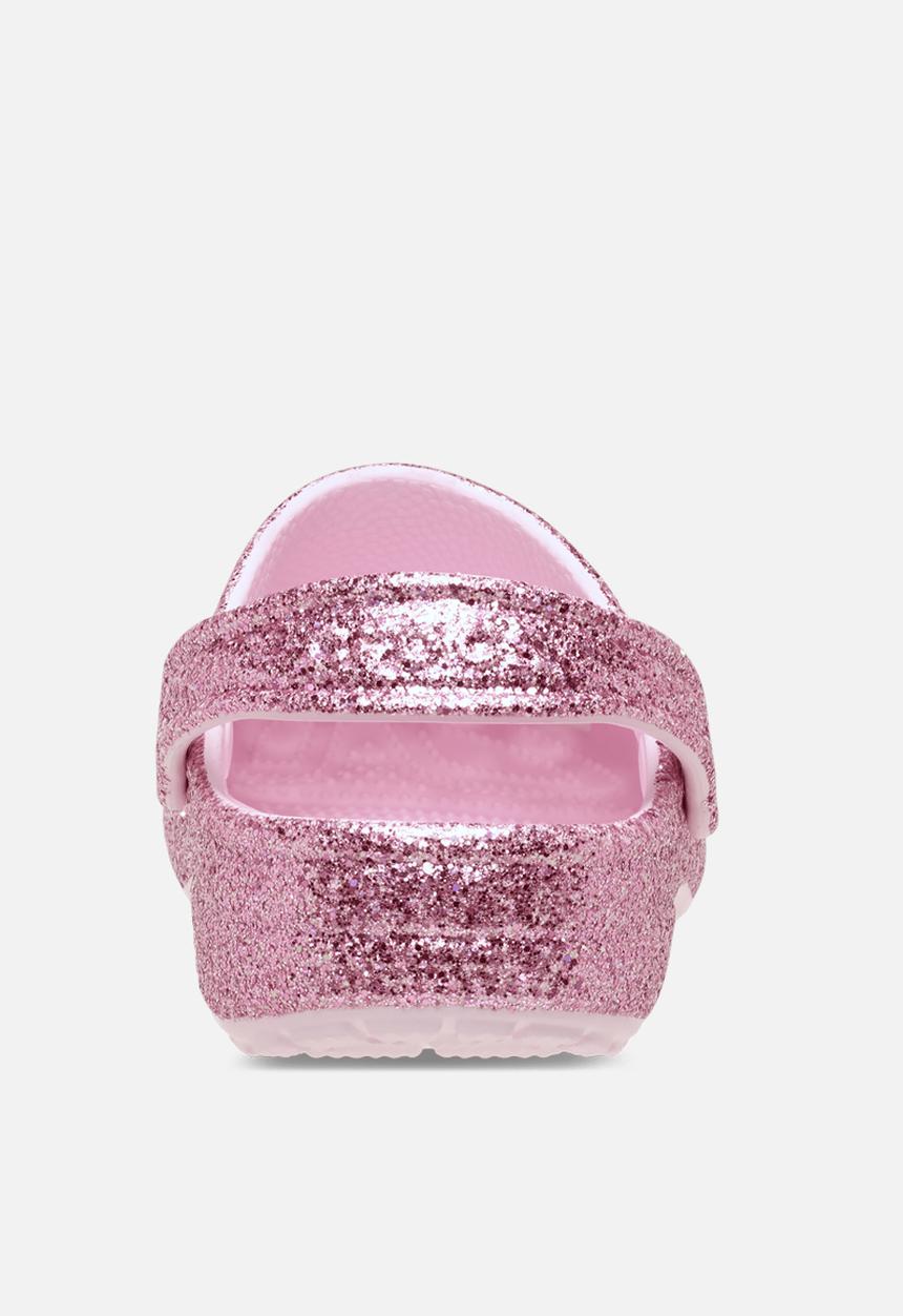 Crocs - Classic chunky glitter clog t - pink milk