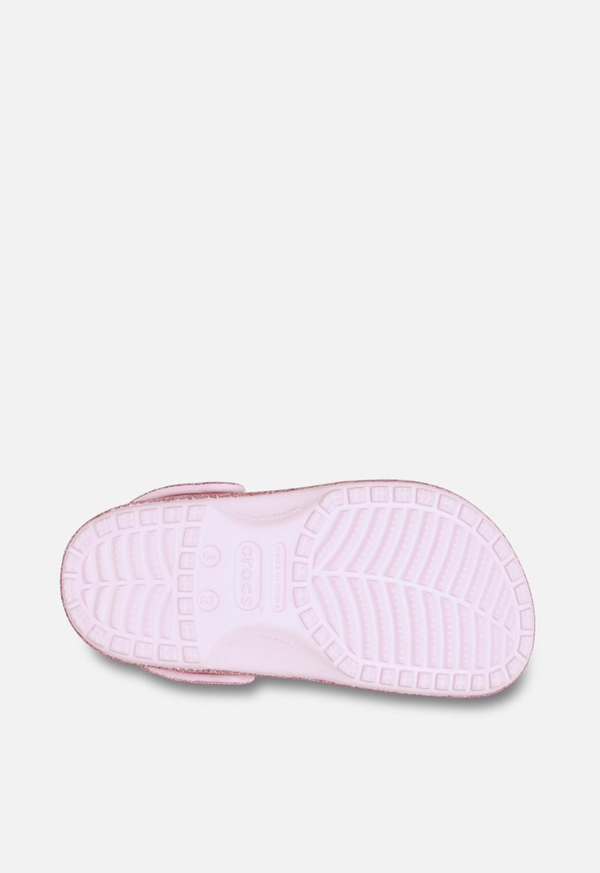 Crocs - Classic chunky glitter clog t - pink milk