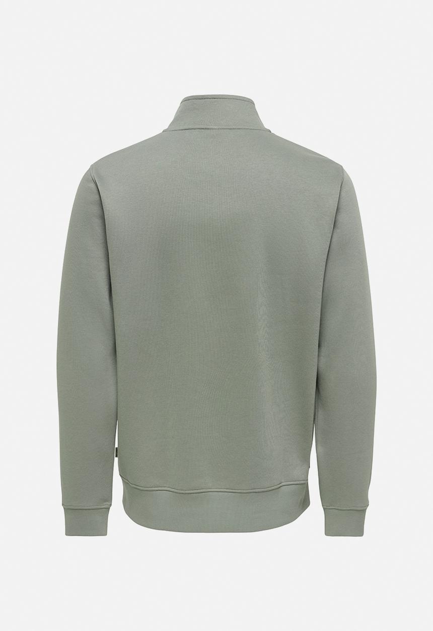 Only & Sons - Ceres Half Zip Sweat Noos - Castor Gray