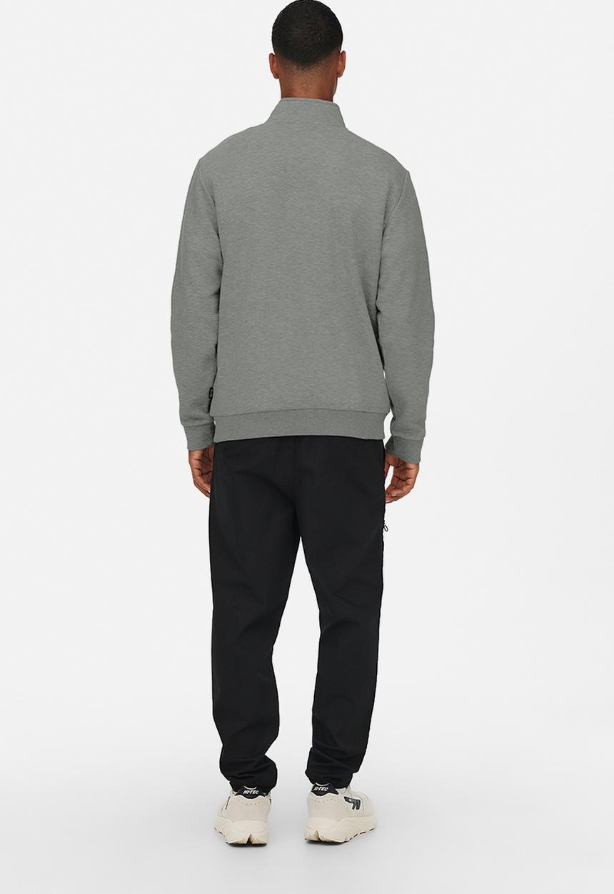 Only & Sons - Ceres Half Zip Sweat Noos - Castor Gray