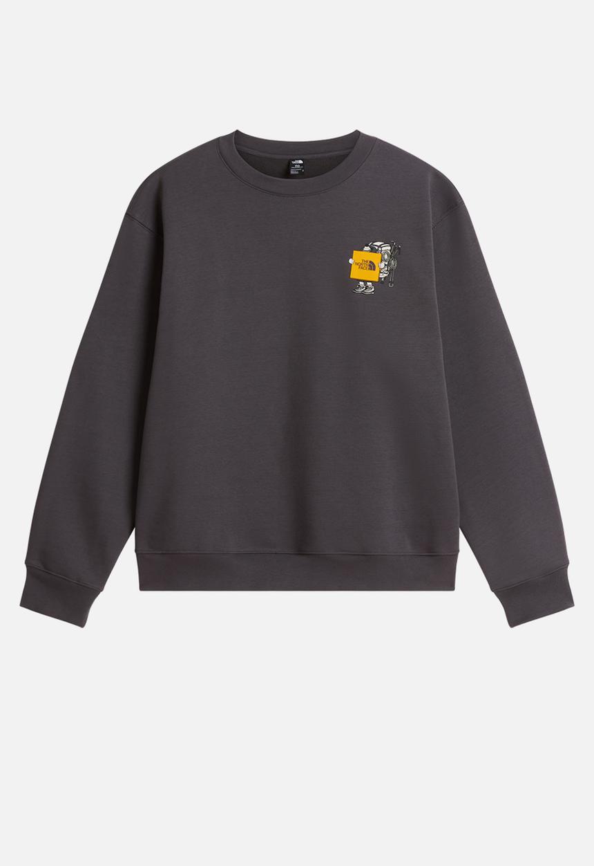 The North Face - Gear Up Graphic Crew - Anthracite Grey