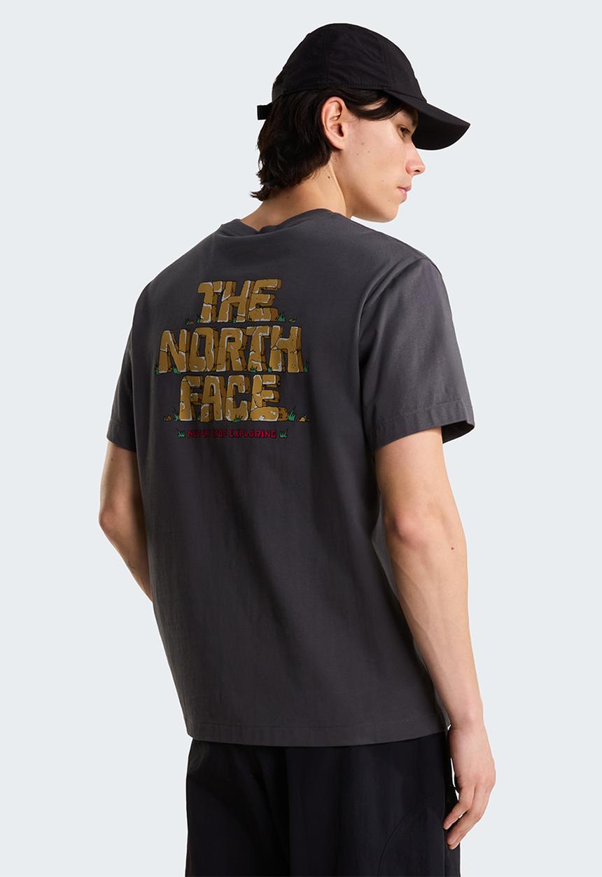 The North Face - U STONE LOGO RLX SS TEE-GRAPHIC - ANTHRACITE GREY