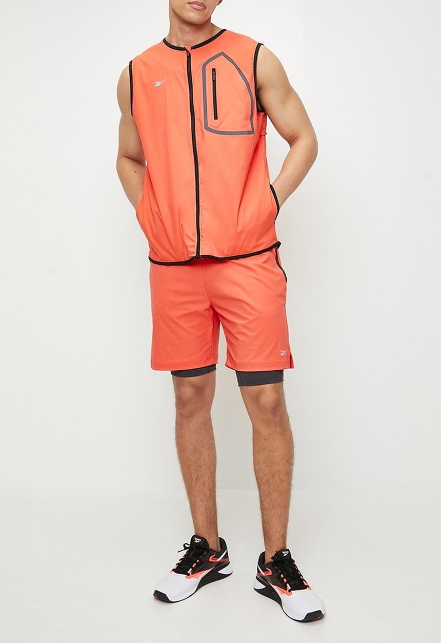Reebok - Super Light Run Dual Short - Semi Orange Flare